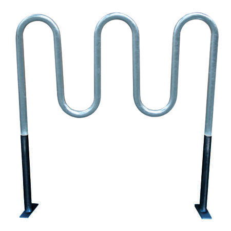Wave Galvanized Bike Rack